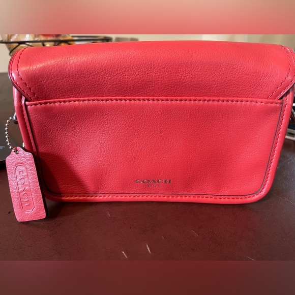 Coach Legacy Penny #19914 Bright Coral Crossbody w/Tassels Turn Lock EUC - Picture 4 of 15